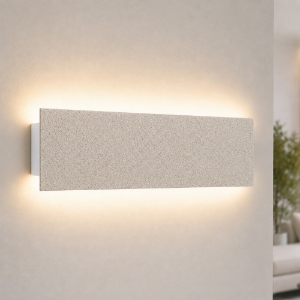 Applique effetto muro led 16w cct 3000k 4000k rettangolare moderna