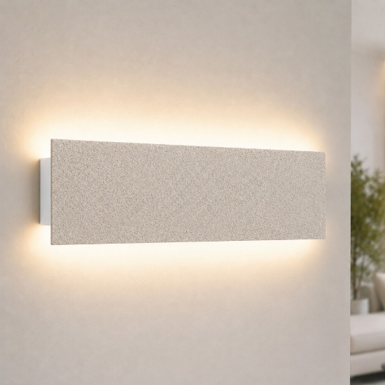 Applique effetto muro led 16w cct 3000k 4000k rettangolare moderna