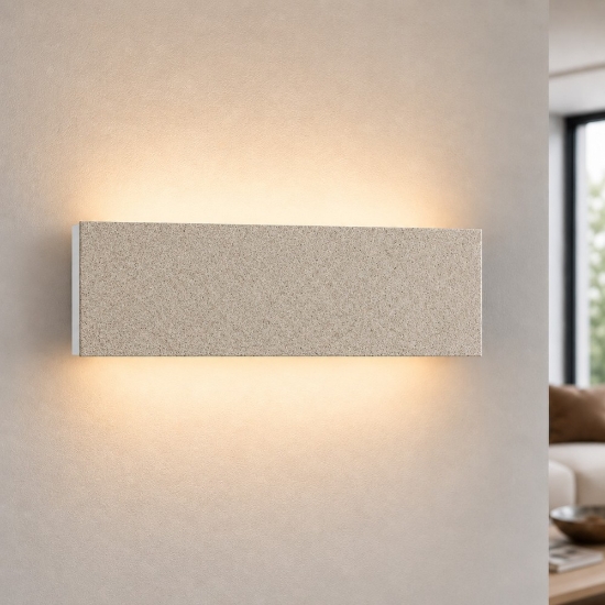 Applique effetto muro led 16w cct 3000k 4000k rettangolare moderna
