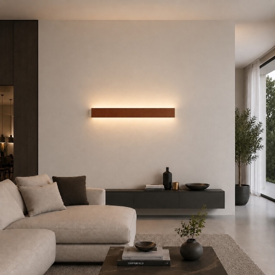 Applique rame opaco led 30w cct 3000k 4000k moderna rettangolare