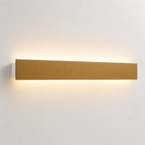 Applique oro opaco led 30w cct 3000k 4000k moderno rettangolare luce indiretta