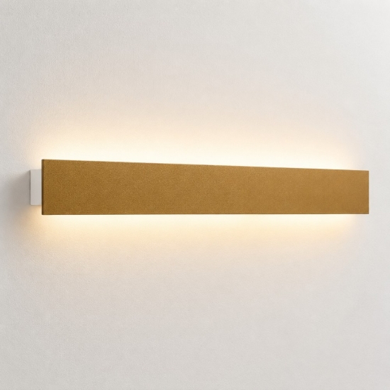 Applique oro opaco led 30w cct 3000k 4000k moderno rettangolare luce indiretta