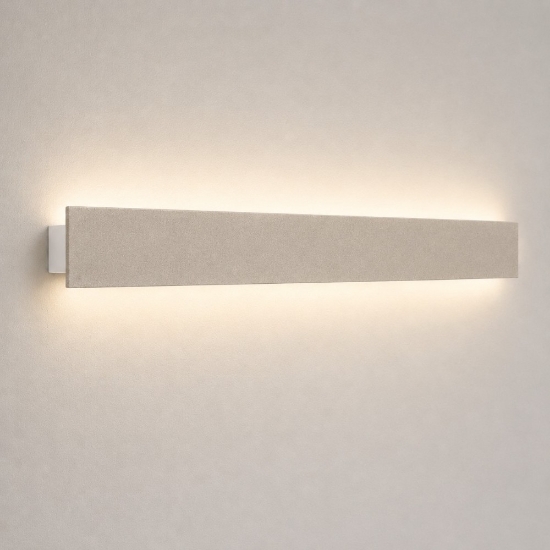 Applique tortora led 30w cct 3000k 4000k rettangolare moderna luce indiretta