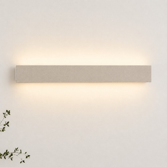 Applique tortora led 30w cct 3000k 4000k rettangolare moderna luce indiretta