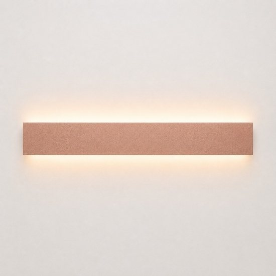 Applique da parete oro rosato led 30w cct 3000k 4000k design moderna luce indiretta