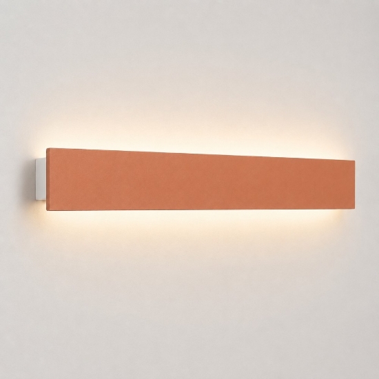 Applique colore pesca led 30w cct 3000k 4000k rettangolare luce indiretta