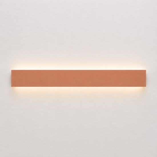 Applique colore pesca led 30w cct 3000k 4000k rettangolare luce indiretta