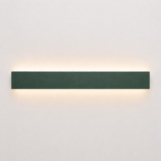 Applique verde bosco led cct 30w 3000k 4000k rettangolare moderna luce indiretta