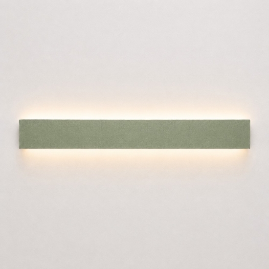 Applique verde salvia led 30w cct 3000k 4000k rettangolare moderno per interni