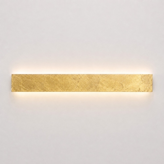 Applique led foglia oro 30w cct 3000k 4000k rettangolare moderna per soggiorno