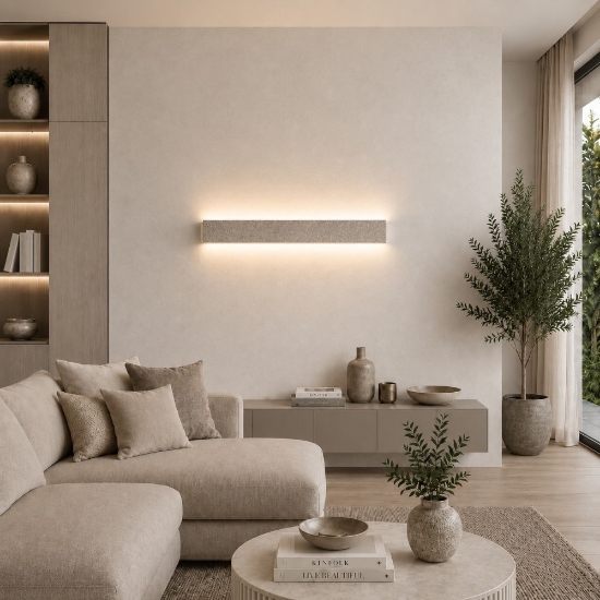 Applique led 30w cct 3000k 4000k rettangolare effetto muro luce indiretta