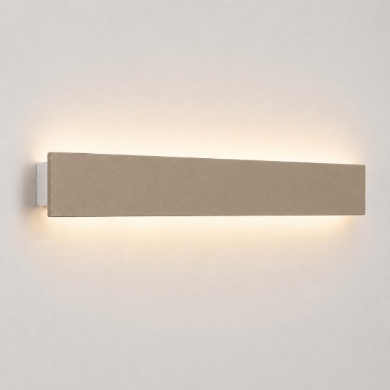 Applique led sabbia bagnata 30w cct 3000k 4000k rettangolare moderna