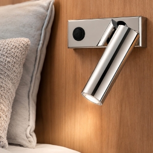 Applique da comodino luce orientabile 3000k cromo