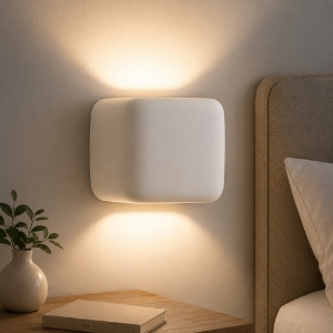 Gea luce babol applique camera da letto cubico bianco