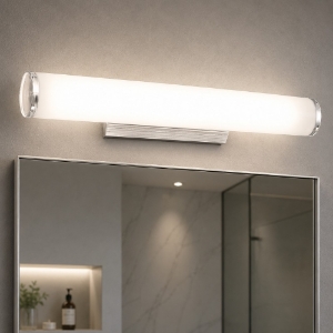 Camerino ap4 applique per specchio da bagno 60cm vetro bianco ideal lux
