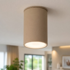 Faretto cilindro da soffitto colore sabbia