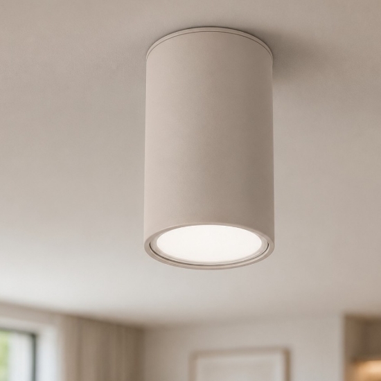 Faretto da soffitto cilindro colore cachemire