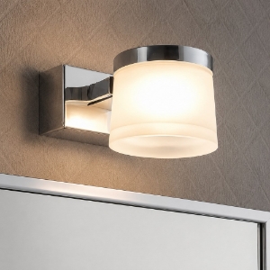 Applique da bagno led 5w 3000k cromo ip44