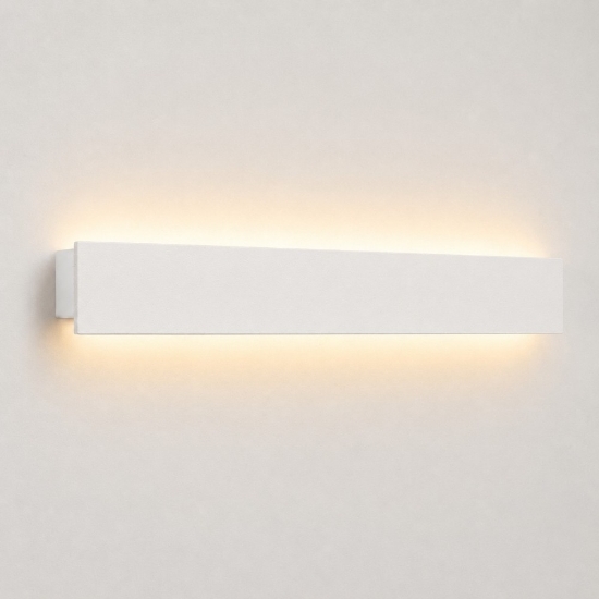 Applique 65 cm bianco led 43w cct 3000k 4000k moderno rettangolare luce indiretta