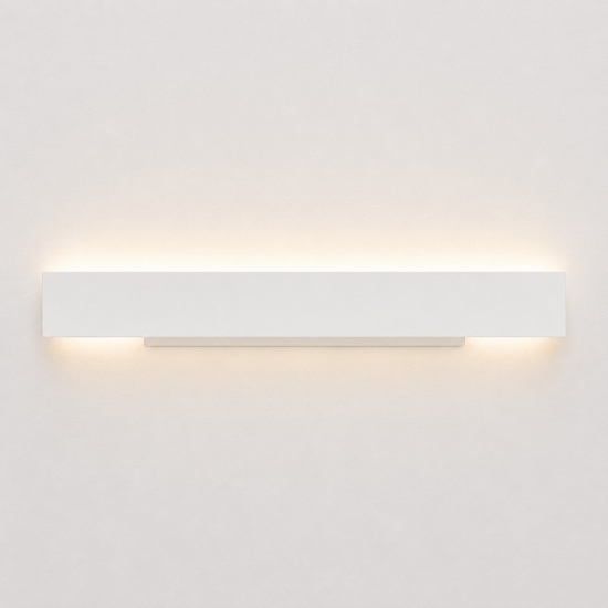 Applique 65 cm bianco led 43w cct 3000k 4000k moderno rettangolare luce indiretta