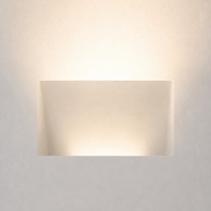 Applique vela da incasso parete led 9w 3000k di gesso cristaly a scomparsa