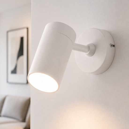 Applique moderna luce spot orientabile bianco isyluce