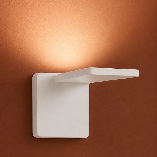 Stilnovo quad applique bianco led 18w 3000k design moderna