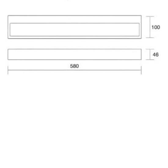 Isyluce applique led 24w bianco 3000k-4000k cct design moderno