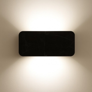 Linea light applique gemini w1 nera led 14w 2700k bi emissione