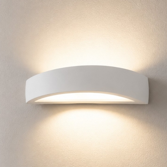 Ideal lux soda ap1 applique in gesso verniciabile 30cm
