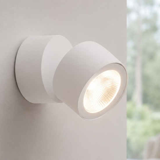 Perenz applique da parete bianca led orientabile 15w 3000k fp