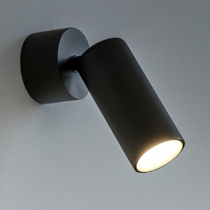 Applique led orientabile nero 10w 3000k isyluce focus slim
