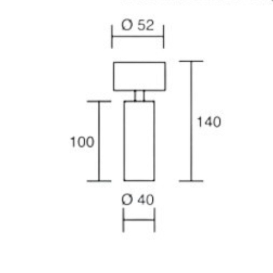 Applique led orientabile nero 10w 3000k isyluce focus slim
