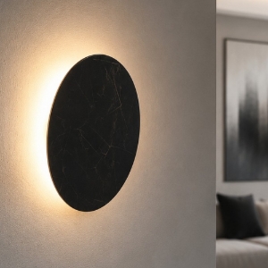 Applique moderna led 19w nero linea light gemini w2