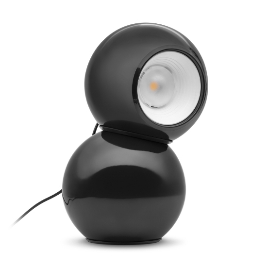 Stilnovo gravitino abat-jour lampada da comodino nera design orientabile led
