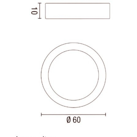 Plafoniera led 35w 3000k 4000k caffe marrone affralux band diodi cct