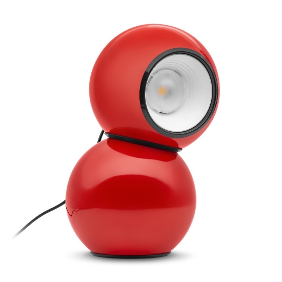Gravitino stilnovo lampada da tavolo rossa led dimmerabile design
