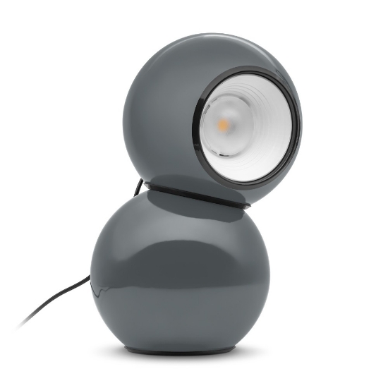 Lampada da tavolo design gravitino stilnovo grigio led 3000k