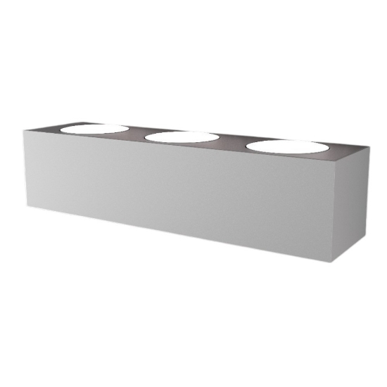 Grande applique led grigio moderna per pareti