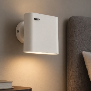 Applique per comodino camera da letto bianco led 6w 2700k orientabile
