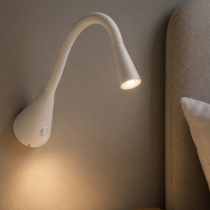 Snake linea light w1 applique led  2w 3000k con interruttore orientabile
