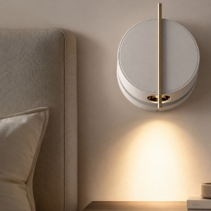 Maytoni nuance applique da comodino led 3w 3000k bianco tondo