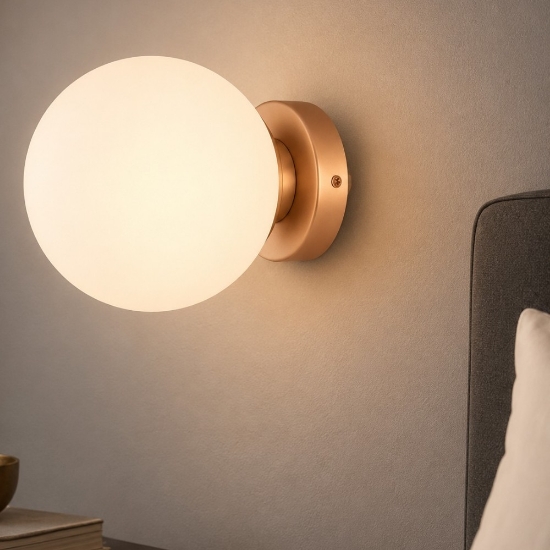 Maytoni basic form applique camera da letto colore oro