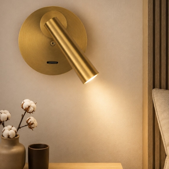 Applique camera da letto led 3000k moderno per comodino