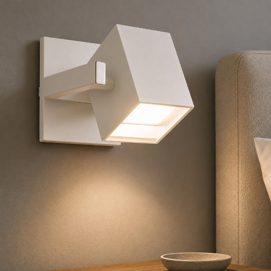 Mouse ap1 applique da comodino per camera da letto luce orientabile bianco ideal lux