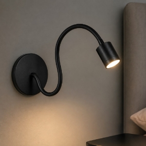 Ideal lux focus-1 ap applique nero da lettura per comodino camera da letto