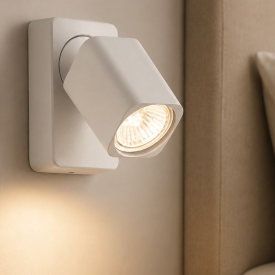 Rudy ap1 square ideal lux applique orientabile bianca