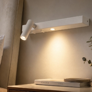 Ideal lux bonne nuit-1 ap applique bianca per comodino led 3000k