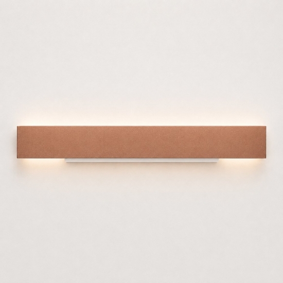 Applique rame opaco 65 cm led cct 3000k 4000k rettangolare moderna