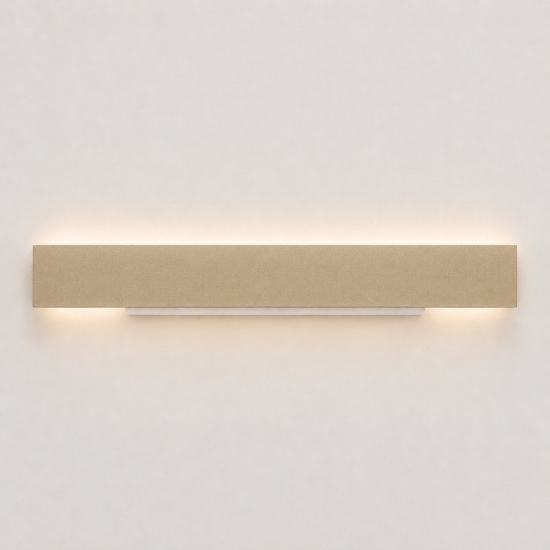Applique oro opaco 65 cm led 43w cct 3000k 4000k rettangolare moderna